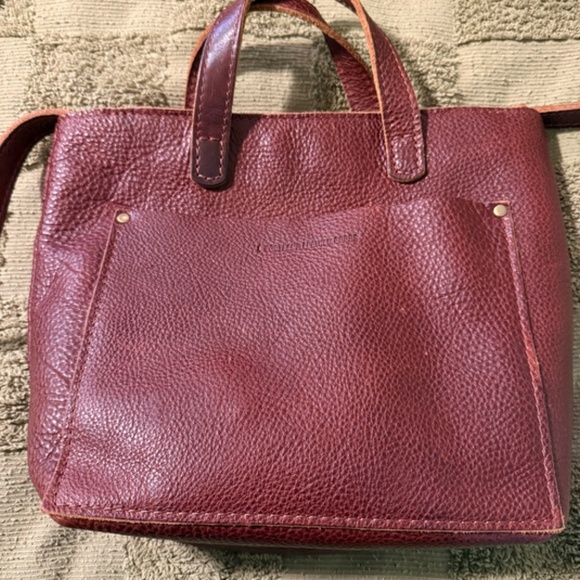 Portland Leather Goods Mini Crossbody with Zipper - Nutmeg *plus organizer* - Picture 2 of 7